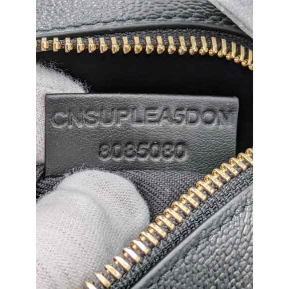 Burberry Small Camera Check Leather Canvas Crossbody Bag Black 8085080 - Picture 10 of 13